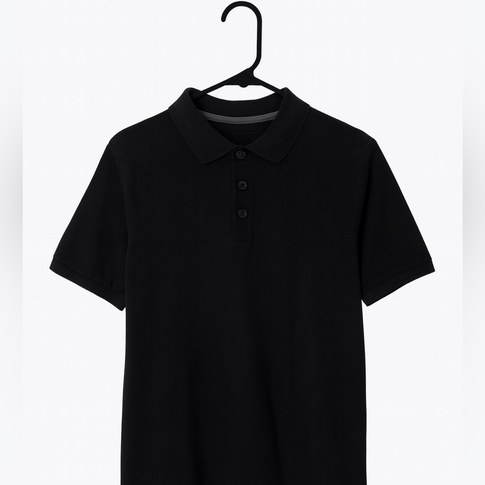Reebok Men's Size XL Black Lightweight Men's Golf Polo. Polyester Blend.